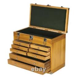 Coffre à outils en bois Sealey AP1608W avec 8 tiroirs, armoire de rangement robuste pour machiniste