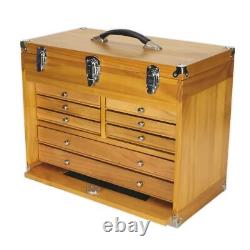 Coffre à outils en bois Sealey AP1608W avec 8 tiroirs, armoire de rangement robuste pour machiniste