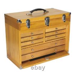 Coffre à outils en bois Sealey AP1608W avec 8 tiroirs, armoire de rangement robuste pour machiniste