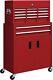 Coffre à Outils En Métal Portable Avec Roulettes, Dessus Rouge, 6 Tiroirs, Garage, Atelier