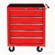 Coffre à Outils En Métal Rouge à 5 Tiroirs, Armoire De Rangement, Boîte à Outils Sur Roues Uk