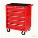 Coffre à Outils En Métal Rouge à 5 Tiroirs, Cabinet De Rangement, Boîte à Outils Sur Roues, Uk