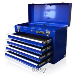 Coffre à outils mobile en acier bleu Pro Tools 44 US, armoire de rangement à 4 tiroirs