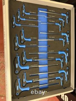 Coffre à outils professionnel US 474 avec plateaux à outils, armoire roulante à 7 tiroirs, 245 pièces