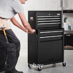 Coffre à outils professionnel de grande taille pour garage, armoire de rangement mobile avec tiroir verrouillable