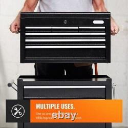 Coffre à outils professionnel de grande taille pour garage, armoire de rangement mobile avec tiroir verrouillable