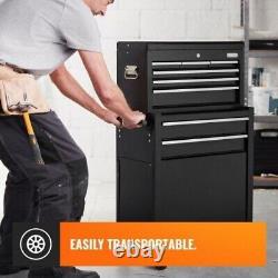 Coffre à outils professionnel de grande taille pour garage, armoire de rangement mobile avec tiroir verrouillable