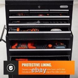 Coffre à outils professionnel de grande taille pour garage, armoire de rangement mobile avec tiroir verrouillable