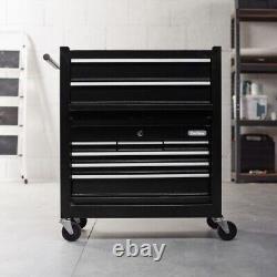 Coffre à outils professionnel de grande taille pour garage, armoire de rangement mobile avec tiroir verrouillable
