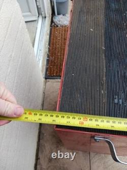 Coffre à outils roulant rouge 6 tiroirs pour garage, atelier, cabinet sur roulettes