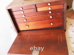Coffre à outils vintage Neslein, commode à tiroirs, nécessite quelques travaux