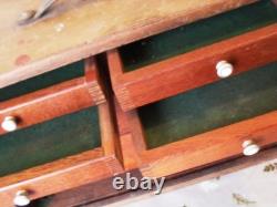 Coffre à outils vintage Neslein, commode à tiroirs, nécessite quelques travaux