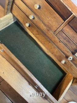 Coffre à outils vintage Neslein pour horlogers et ingénieurs avec 8 tiroirs