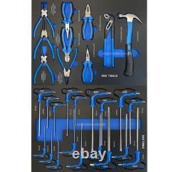 Coffre de rangement DSD TOOLS pour outils avec roulettes, garage, atelier, 7 tiroirs, rouge