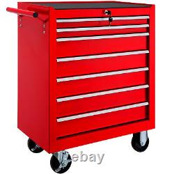 Coffre de rangement à outils 7 tiroirs boîte à équipements cabinet d'atelier robuste
