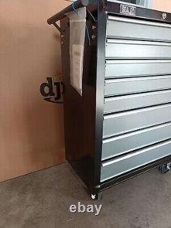 Coffre de rangement à roulettes Sealey AP3508TB avec 8 tiroirs, rouleau noir C