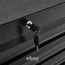 Coffre de rangement à roulettes avec 7 tiroirs, cabinet à outils verrouillable, chariot gris