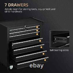 Coffre de rangement à roulettes avec 7 tiroirs pour outils de garage
