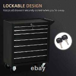 Coffre de rangement à roulettes avec 7 tiroirs pour outils de garage