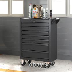 Coffre de rangement à roulettes avec 7 tiroirs pour outils de garage ou d'atelier