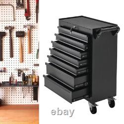 Coffre de rangement à roulettes avec 7 tiroirs pour outils de garage ou d'atelier