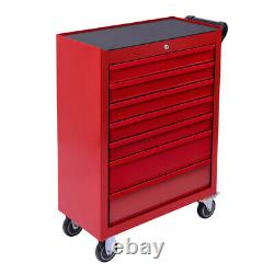 Coffret à outils à 7 tiroirs pour atelier de garage, chariot roulant de rangement pour outils
