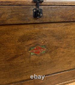 Coffret à tiroirs en bois de collection Vintage Neslein pour outils d'ingénieurs et de fabricants