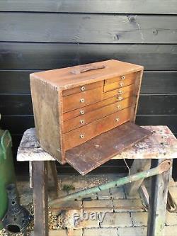 Coffret de collectionneur en bois Neslein Vintage pour outils d'ingénieurs et de fabricants