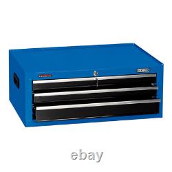 Draper 14970 Coffre à outils 3 tiroirs boîte de rangement intermédiaire glissières à roulements à billes bleu