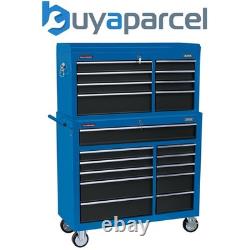 Draper 17764 Coffre à outils et armoire à roulettes combinés, 19 tiroirs, 40