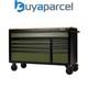Draper 27221 Bunker 10 Tiroirs &eacute;tabli Armoire &agrave; Outils Sur Roulettes, 56, Vert