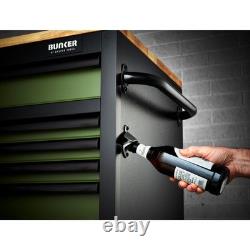 Draper 27333 BUNKER 15 tiroirs établi à roulettes armoire à outils, 61, vert