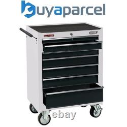 Draper 35744 Cabinet à outils sur roulettes, 7 tiroirs, 26, Blanc