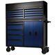 Draper Bunker Caisson à Roulettes Combiné Avec Coffre à Outils De 13 Tiroirs, 52, Bleu