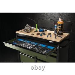 Draper Bunker Workbench Roller Tool Cabinet, 7 Tiroirs, 41, Vert 08221