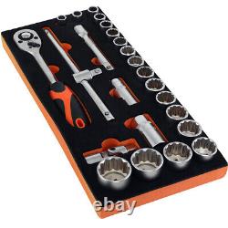 Ensemble d'outils avec coffret à tiroirs à roulettes Kendo 6 avec 170 pièces