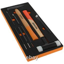 Ensemble d'outils avec coffret à tiroirs à roulettes Kendo 6 avec 170 pièces