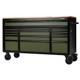 &Eacute;tabli Avec Armoire &agrave; Outils Sur Roulettes Bunker, 15 Tiroirs, 61, Vert