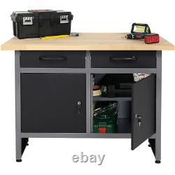 Garage 2 Tiroirs Workbench Cabinet Work Work Workhouse Tool Storage Table De Rangement Table De Travail Uk