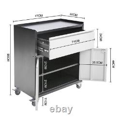 Grand Coffre à Outils en Métal sur Roulettes avec Clés pour Atelier