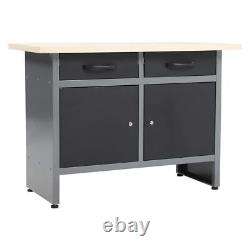 Grand Tiroir de Garage Banc de Travail Cabinet d'Atelier Rangement Outils Placard Murale
