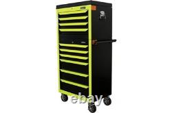 Halfords 27 6 Tiroirs Armoire d'Atelier Garage Boîte à Outils Jaune Néon A
