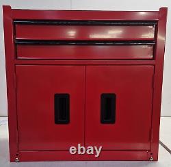 Halfords Centre d'Atelier Outils avec 8 Tiroirs et Armoire Rouge Endommagé A