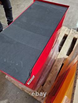 Halfords Centre d'Outils d'Atelier à 8 Tiroirs et Cabinet Rouge Endommagé B+
