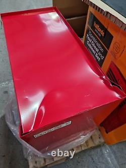 Halfords Centre d'Outils d'Atelier à 8 Tiroirs et Cabinet Rouge Endommagé B+