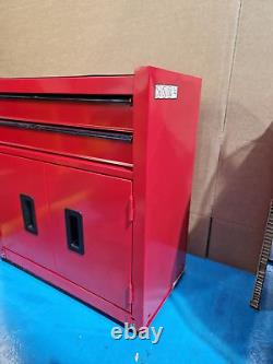 Halfords Centre d'Outils d'Atelier à 8 Tiroirs et Cabinet Rouge Endommagé B+