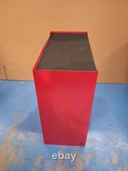 Halfords Coffre à outils de rangement d’atelier à 8 tiroirs et armoire, rouge, dessus cabossé