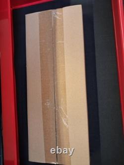 Halfords Coffre à outils de rangement d’atelier à 8 tiroirs et armoire, rouge, dessus cabossé