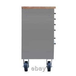 Hilka 48 Armoire à Outils en Acier Inoxydable à 6 Tiroirs