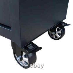 Hilka 56 16 Tiroirs Coffre à Outils Professionnel et Cabinet en Noir